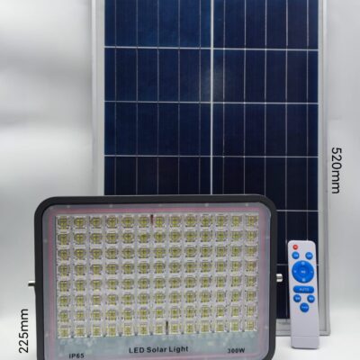 Foco Proyector Led Solar Area 300w 6500K Con Panel